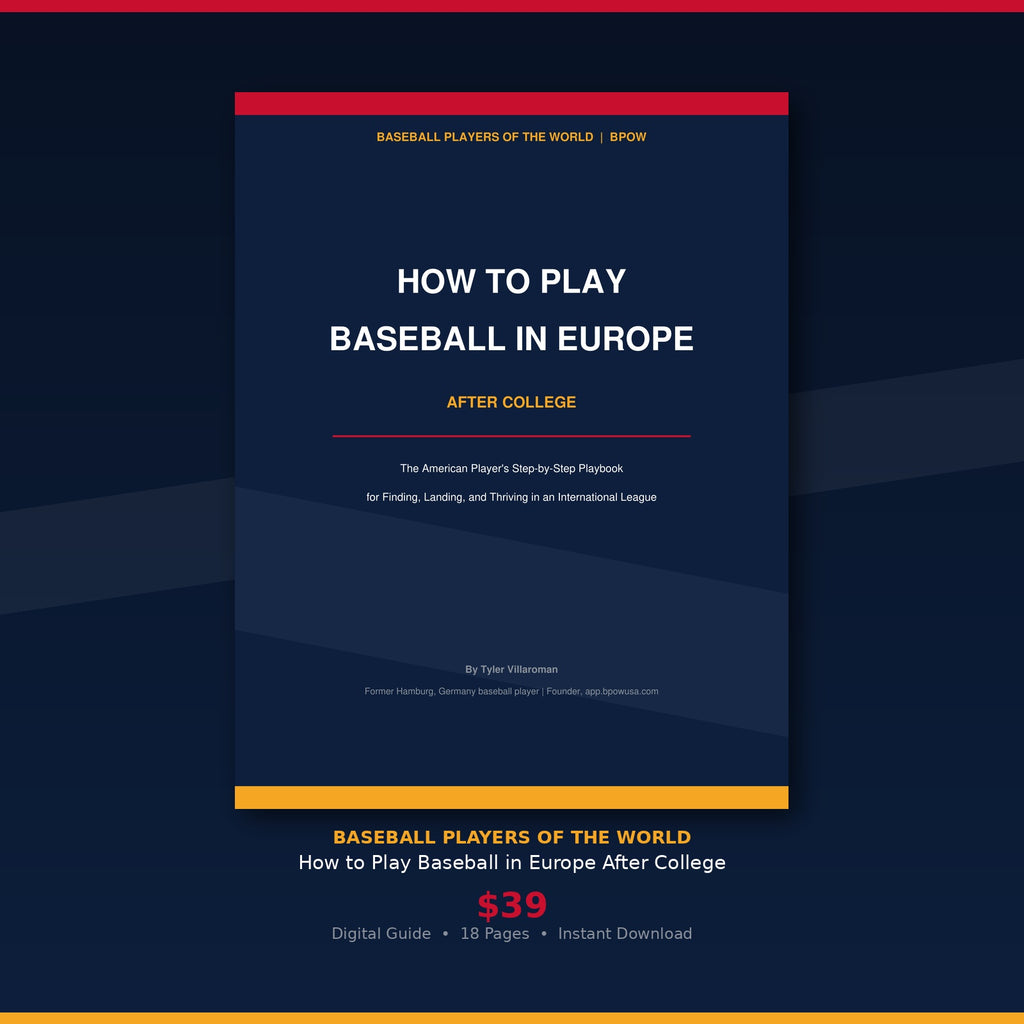 How to Play Baseball in Europe After College