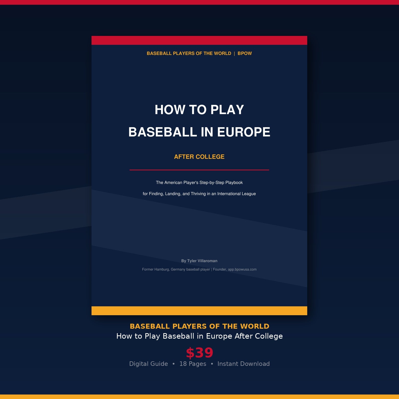 How to Play Baseball in Europe After College